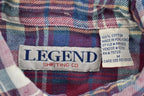 Vintage 1990s Legend Shirting Plaid Flannel Button Up Shirt