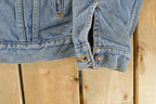 Vintage 1990s Levi's Blanket Lined Denim Jean Trucker Jacket Men's XL / 90s Denim / Streetwear / Levi's Denim Jacket