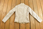 Vintage 1990s Danier White Leather Jacket