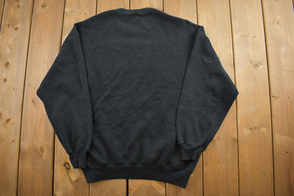 Vintage 1990s Black Quantum Crewneck Sweatshirt