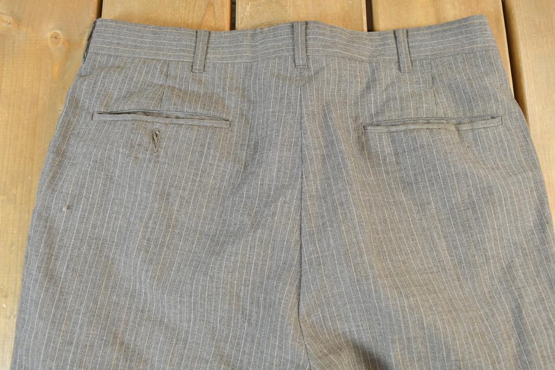 Vintage 1980s Striped Dress Pants