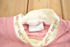 Vintage 1990s Cute Floral Themed Crewneck Sweatshirt