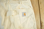 Vintage 1980s Carhartt Paint Distressed Carpenter Work Pants Adult 37 x 30