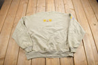 Vintage 1990s Harvest Gods Love To Share With Others Cute Crewneck Sweater
