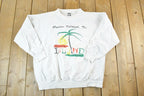 Vintage 1990s Padre Island Texas Crewneck Sweatshirt Mens L