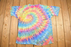 Vintage 1990s Tie Dye Graphic T Shirt