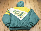 Vintage 1990s Green Bay Packers NFL Logo7 Puffer Jacket