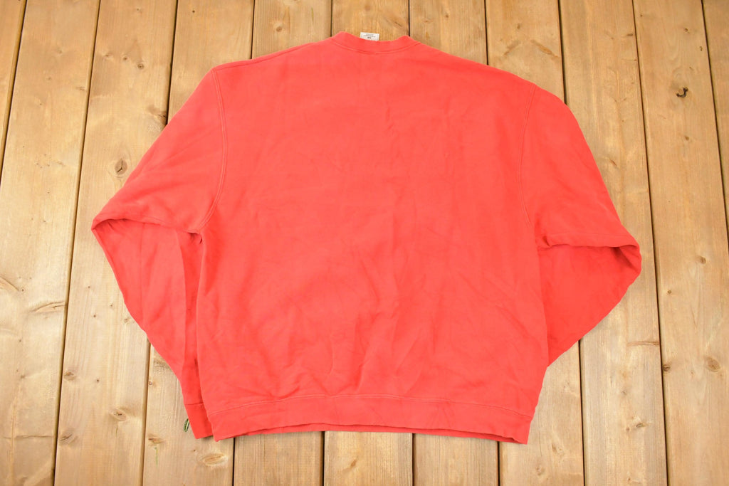 Vintage 1990s Charlevoix Graphic Print Crewneck Sweatshirt Mens L