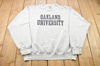 Vintage 1990s Oakland University Crewneck Sweatshirt / 1990s Crewneck / Made In USA / Essential / Streetwear / 1990s / Collegiate