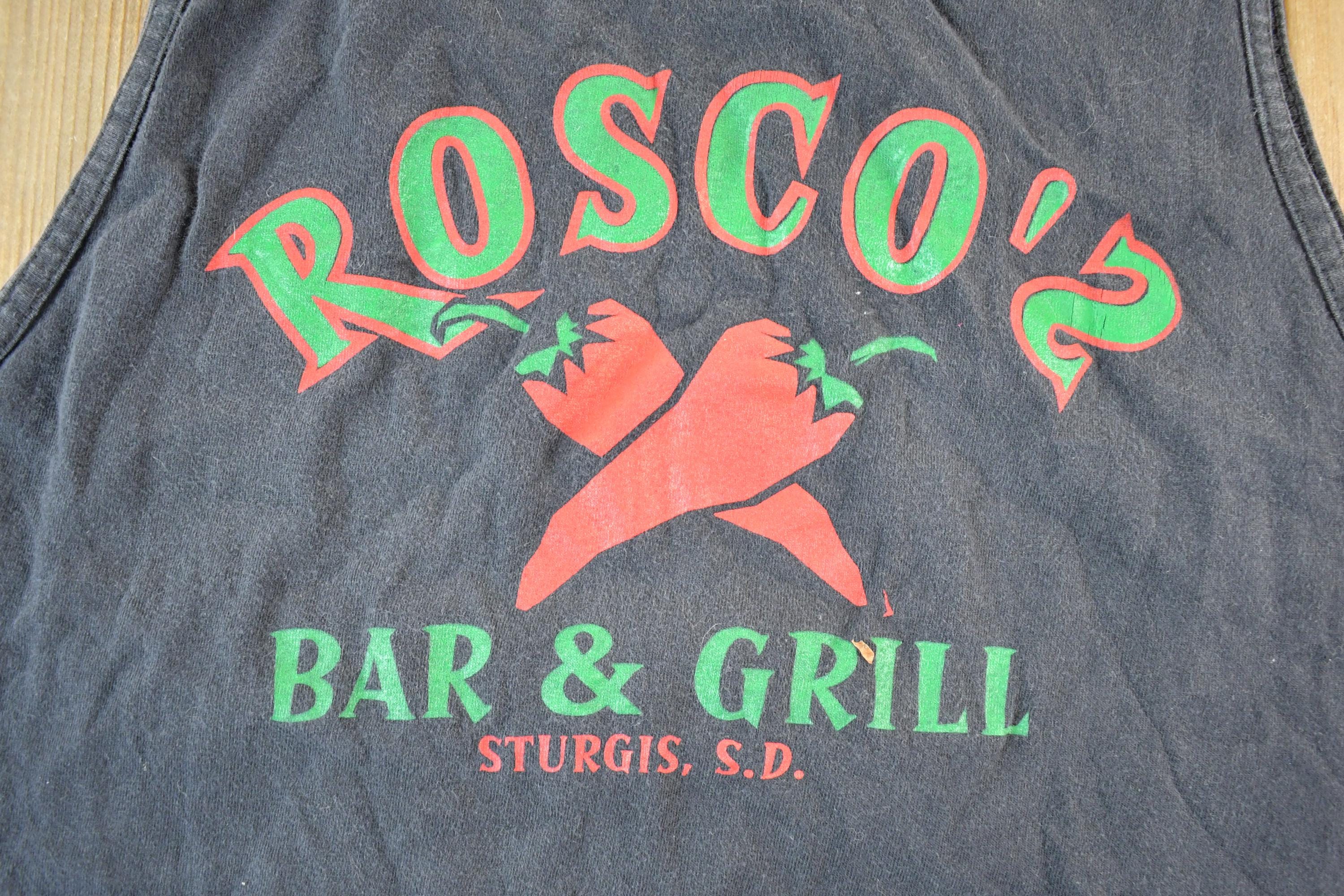 Vintage 1990s Roscoe's Bar And Grill Souvenir Tank Top Mens L