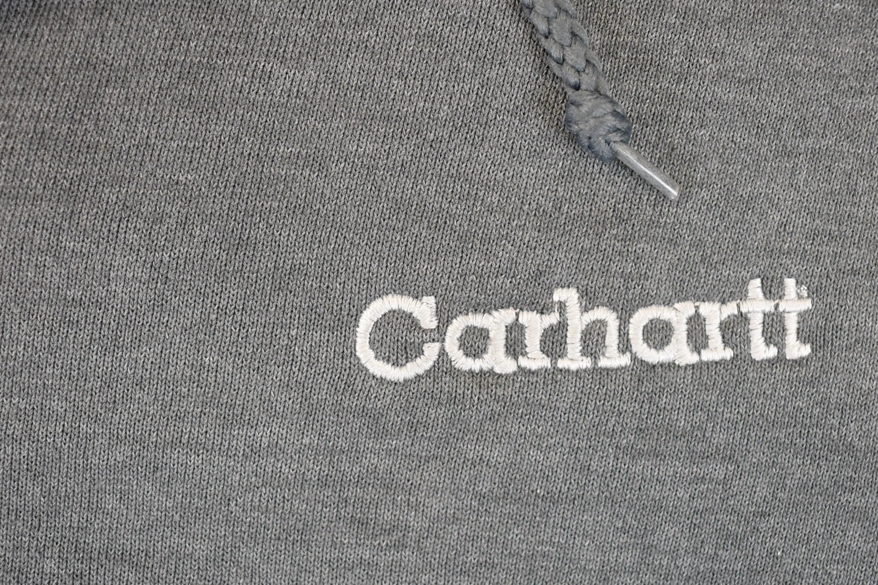 Vintage Y2K Distressed Carhartt Full Zip Hoodie Sweatshirt Men's L