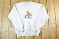Vintage 1990s Horse And Carriage Embroidered Crewneck Sweatshirt Mens L
