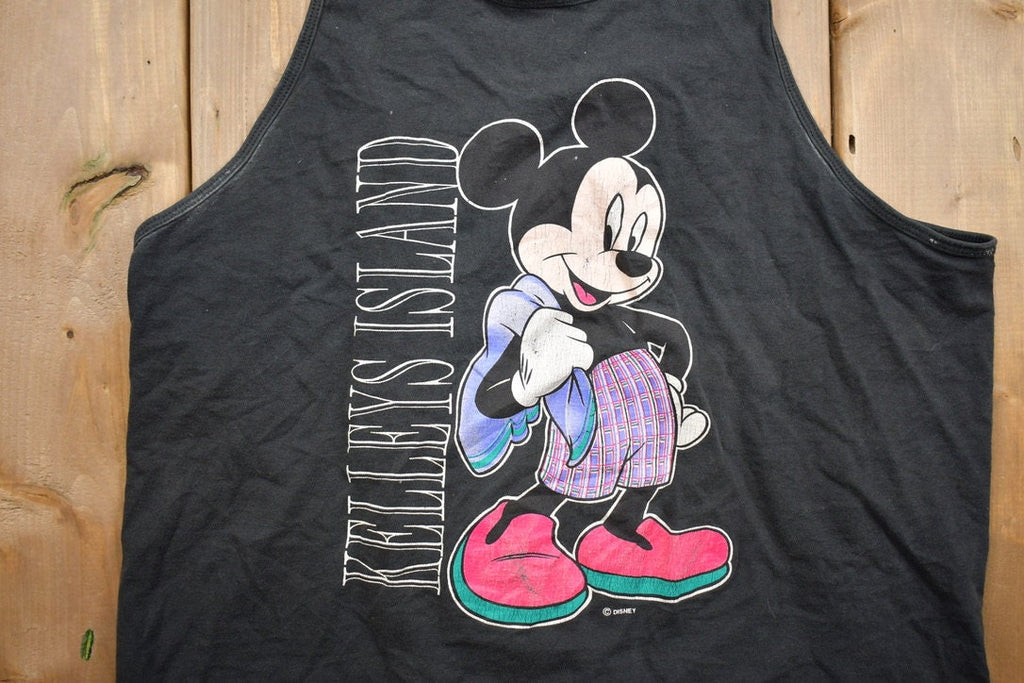 Vintage 1990s Kelleys Island Walt Disney World Mickey Mouse Graphic Tank Top