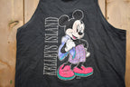 Vintage 1990s Kelleys Island Walt Disney World Mickey Mouse Graphic Tank Top  90s Graphic Tee  Vintage Mickey Mouse  90s Disney Tee