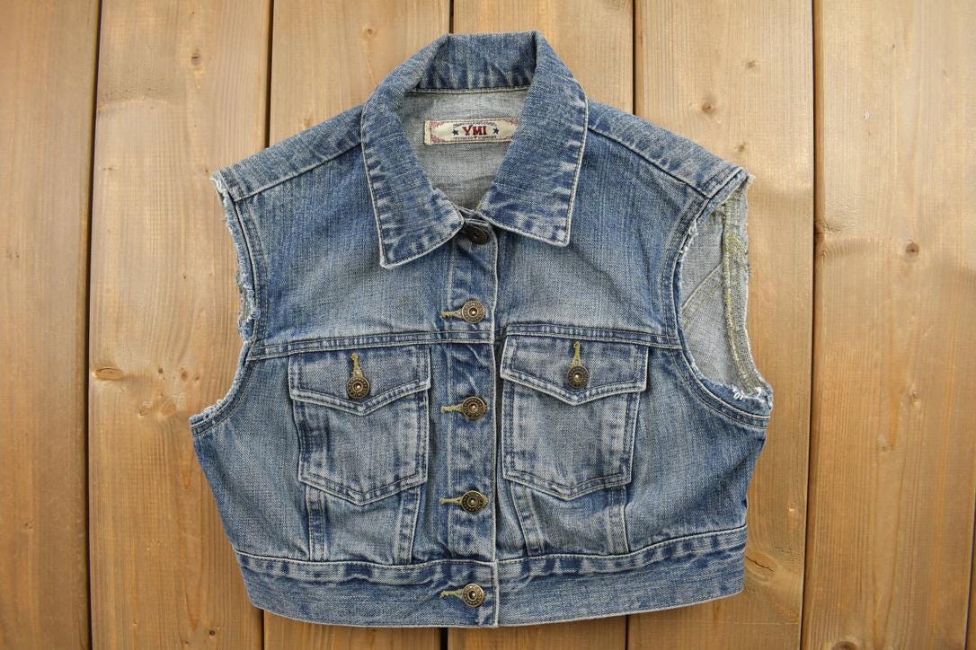 Vintage 1990s Ymi Denim Sleeveless top