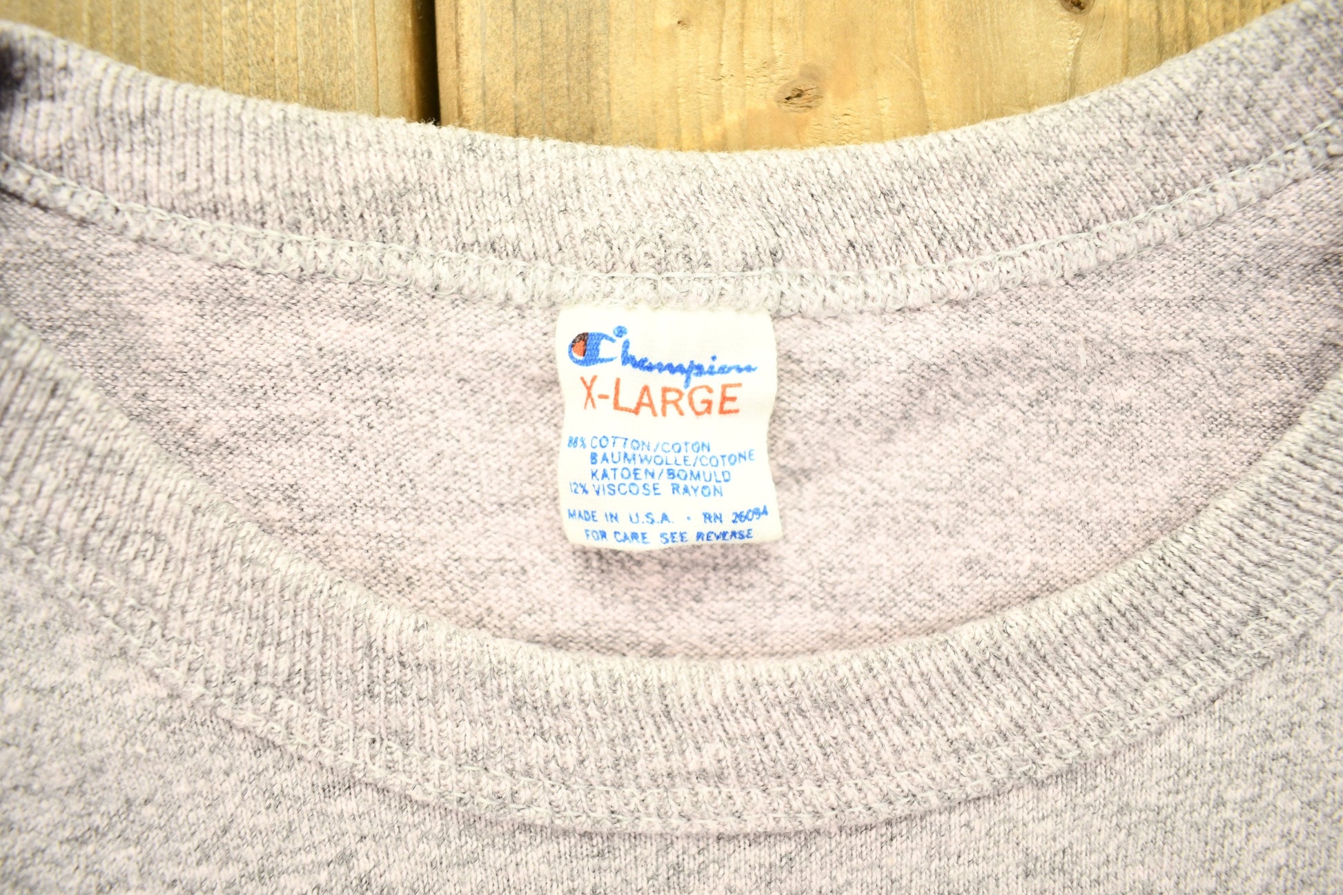 Vintage 1970s Champion Sportswear Single Stitch Blank T-Shirt  True Vintage  Streetwear  70s T Shirt  Made In USA