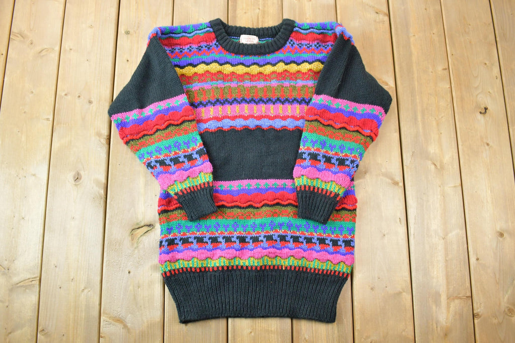 Vintage 1990s Pronto Moda Knit Crewneck Sweater