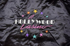Vintage 1980s Hollywood Casino Las Vegas Satin Bomber Jacket