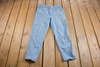 Vintage 1980s Prairie Rose Pleated Striped Trousers Size 30 x 23.5