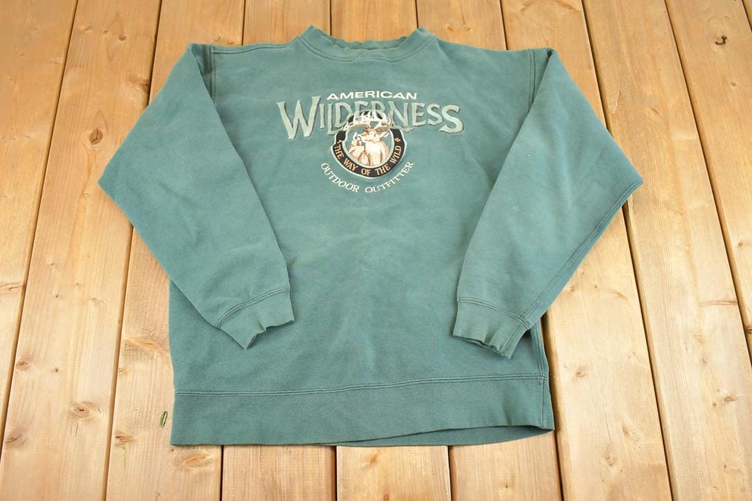 Vintage 1990s American Deer Souvenir Crewneck Sweatshirt Womens M