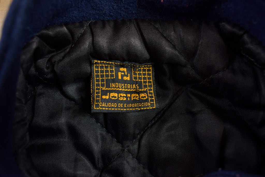 Vintage 1980s Cultural Leather Letterman Varsity Jacket