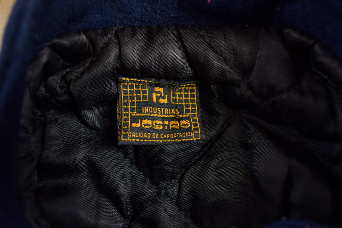 Vintage 1980s Cultural Leather Letterman Varsity Jacket