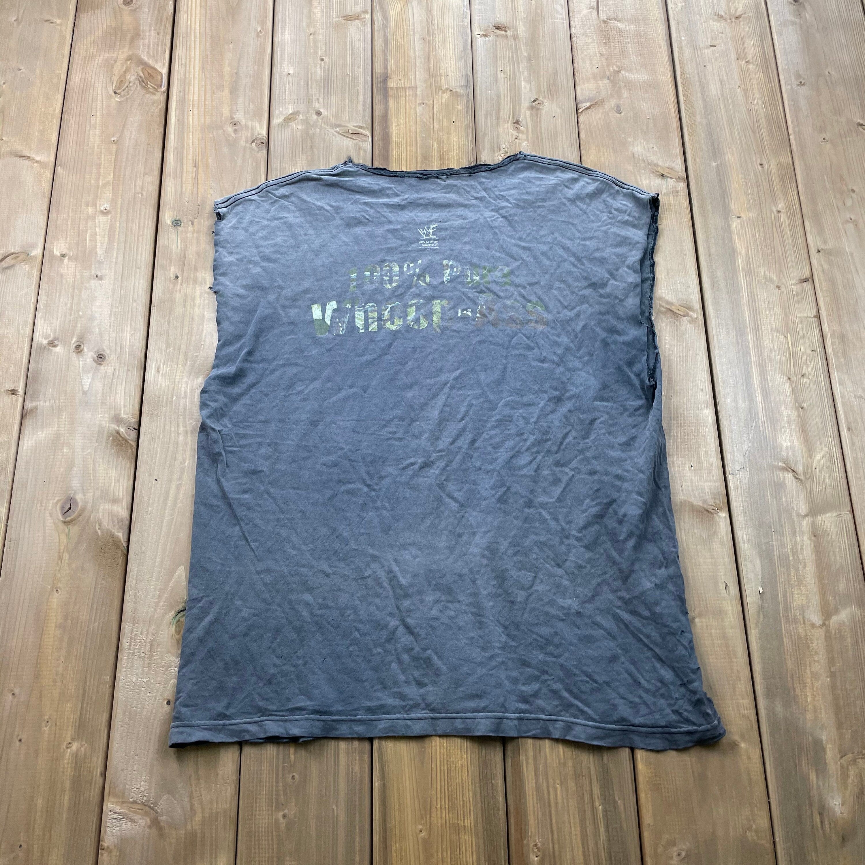 Vintage 90'S Steve Austin Wrestling Distressed T-Shirt