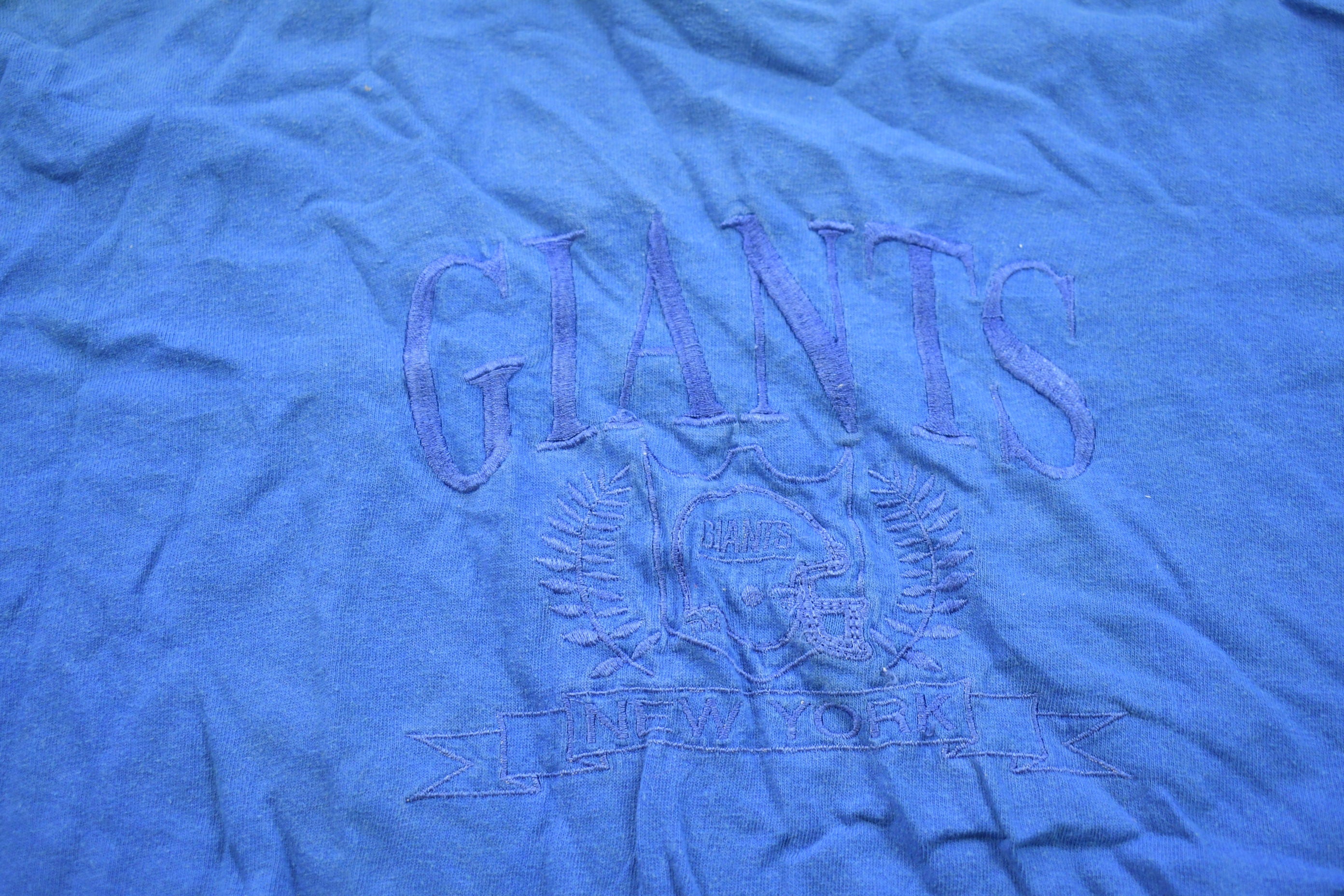 Vintage 1990s New York Giants NFL Logo7 Long Sleeved T-Shirt
