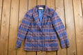 Vintage 1970s Pendleton Plaid Button Up Blazer Jacket Size 12