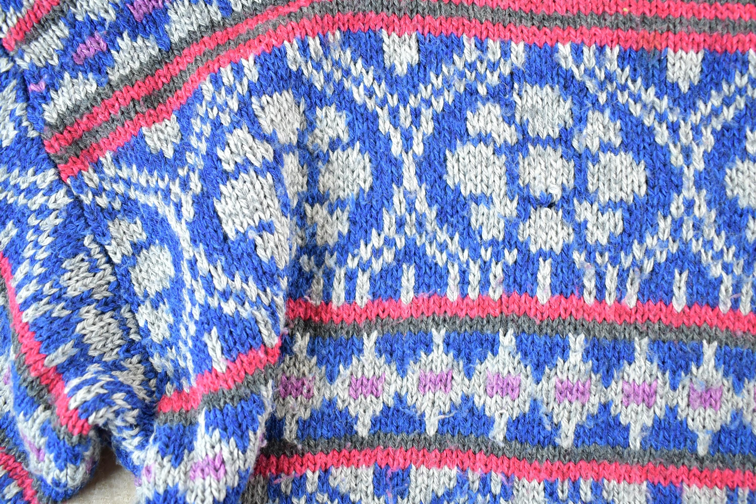 Vintage 1990s Mass Transit Wool Knit Sweater Mens L
