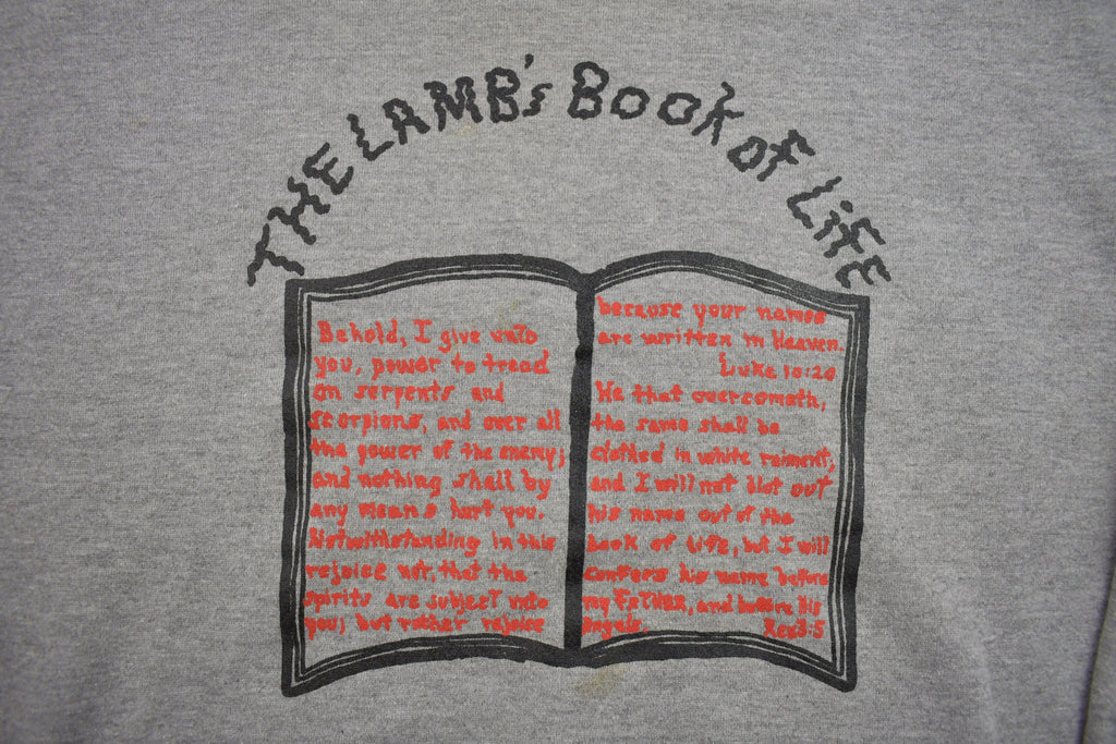 Vintage 1990s The Lamb's Book Of Life Crewneck Sweatshirt