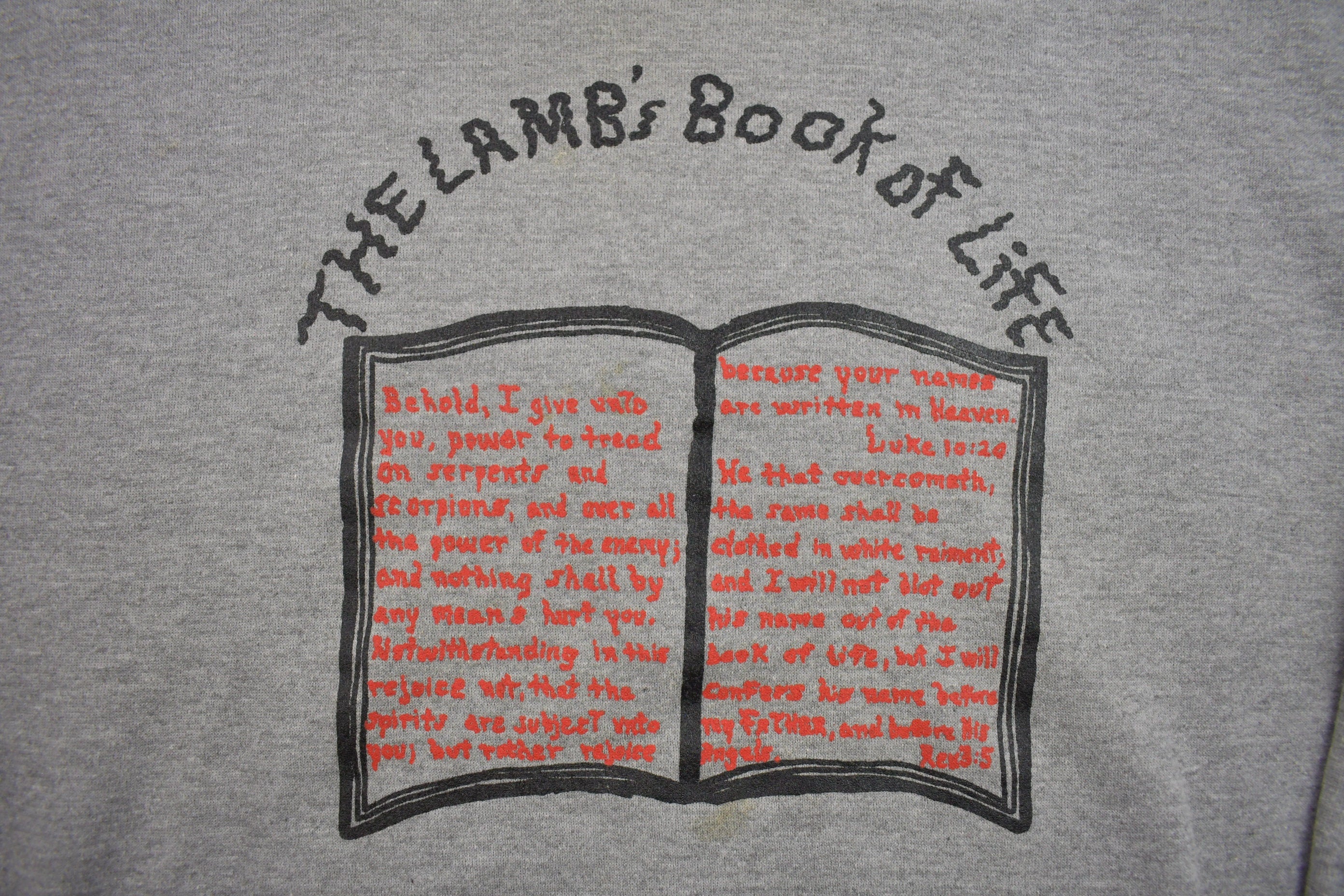 Vintage 1990s The Lamb's Book Of Life Crewneck Sweatshirt