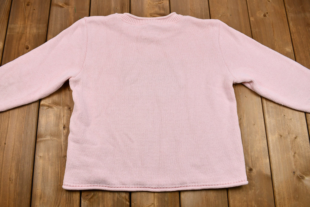 Vintage 1990s Cottage Cove Floral Knit Sweater