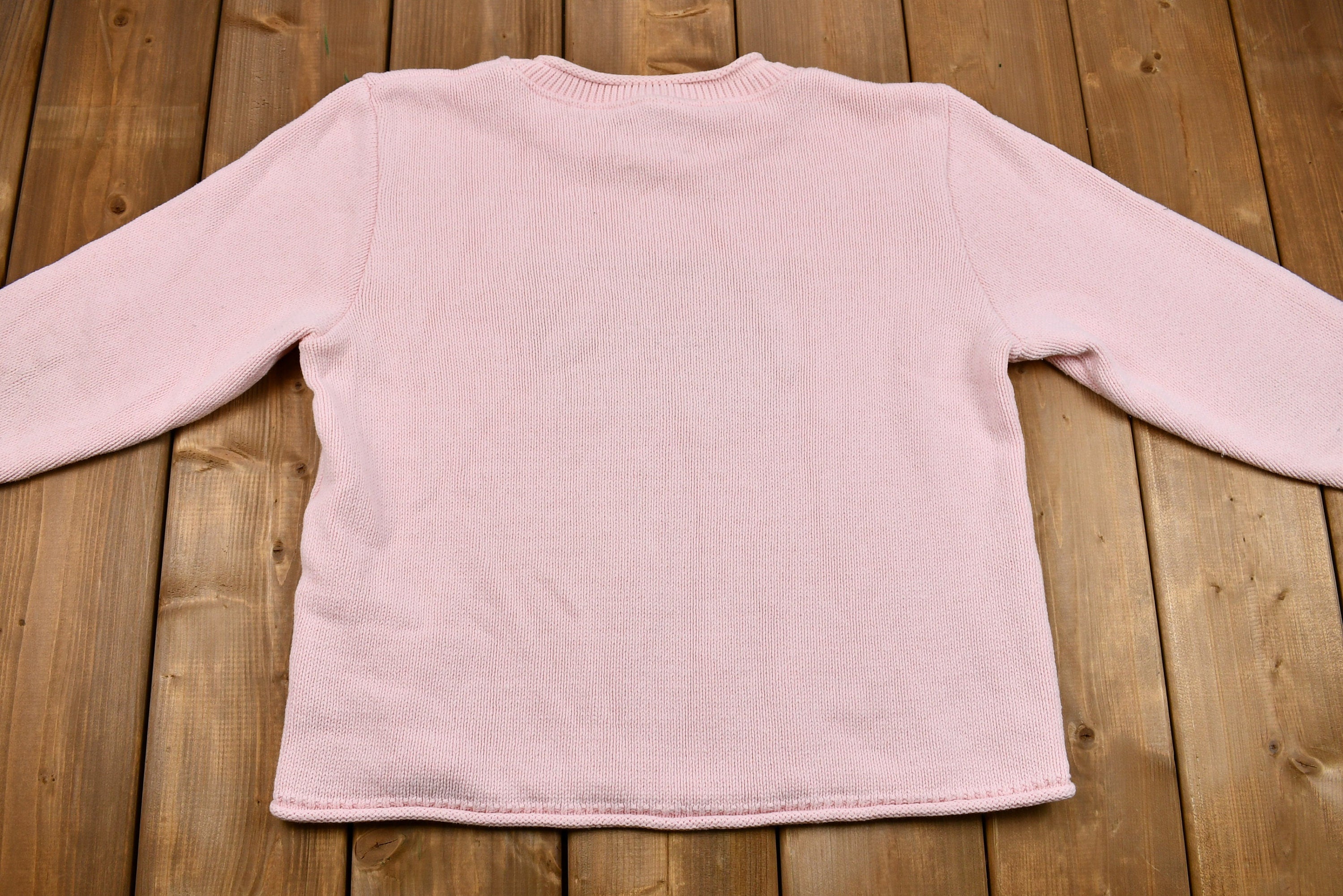 Vintage 1990s Cottage Cove Floral Knit Sweater /