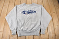 Vintage 1990s Heavyweight Embroidered Hockey Crewneck Sweatshirt Size Large