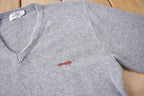 Vintage 1970s Wild Cat Knit V Neck Sweater