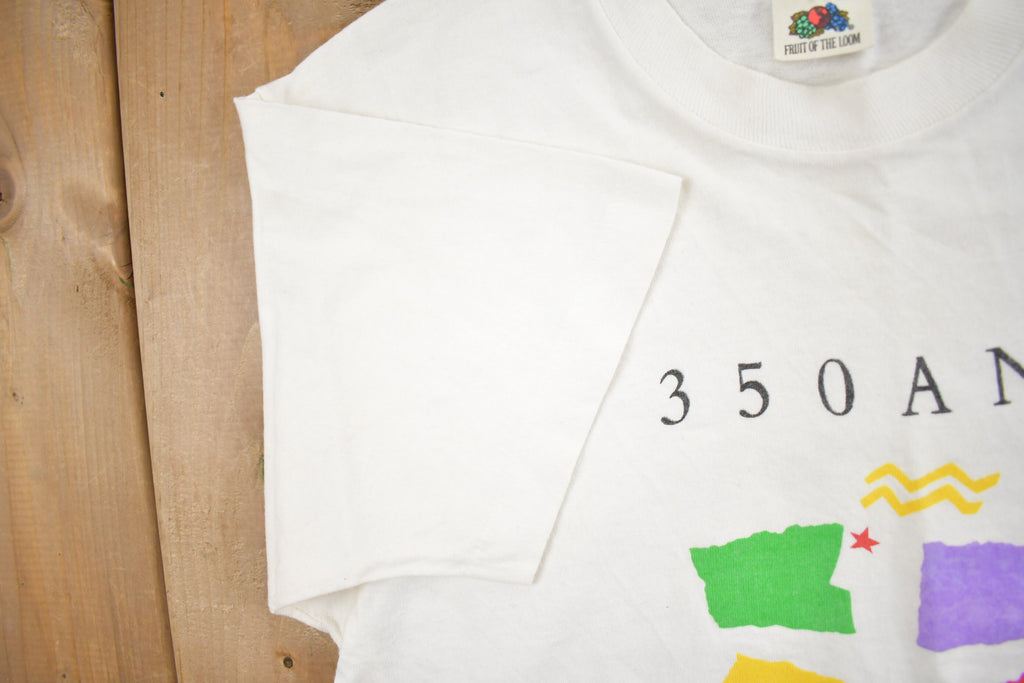 Vintage 1980s 350ans Montreal Fête Graphic T Shirt