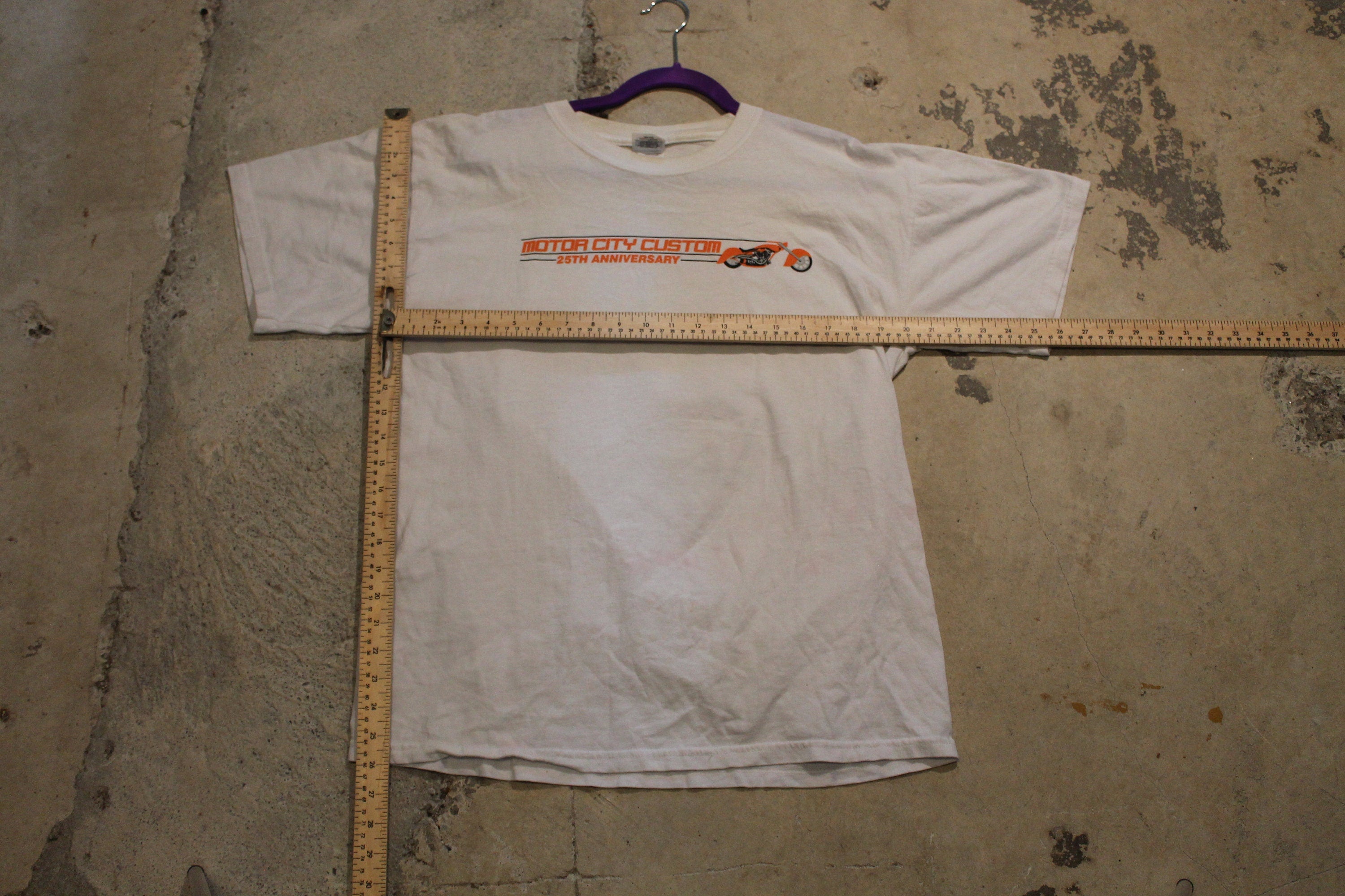 Vintage 1990s Motor City Customs Graphic T Shirt
