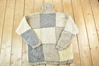 Vintage 1990s Jones New York Knit Abstract Pattern Crewneck Sweater Mens XL