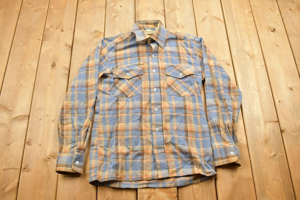 Vintage 1990s North Country Eaton Plaid Button Up Shirt
