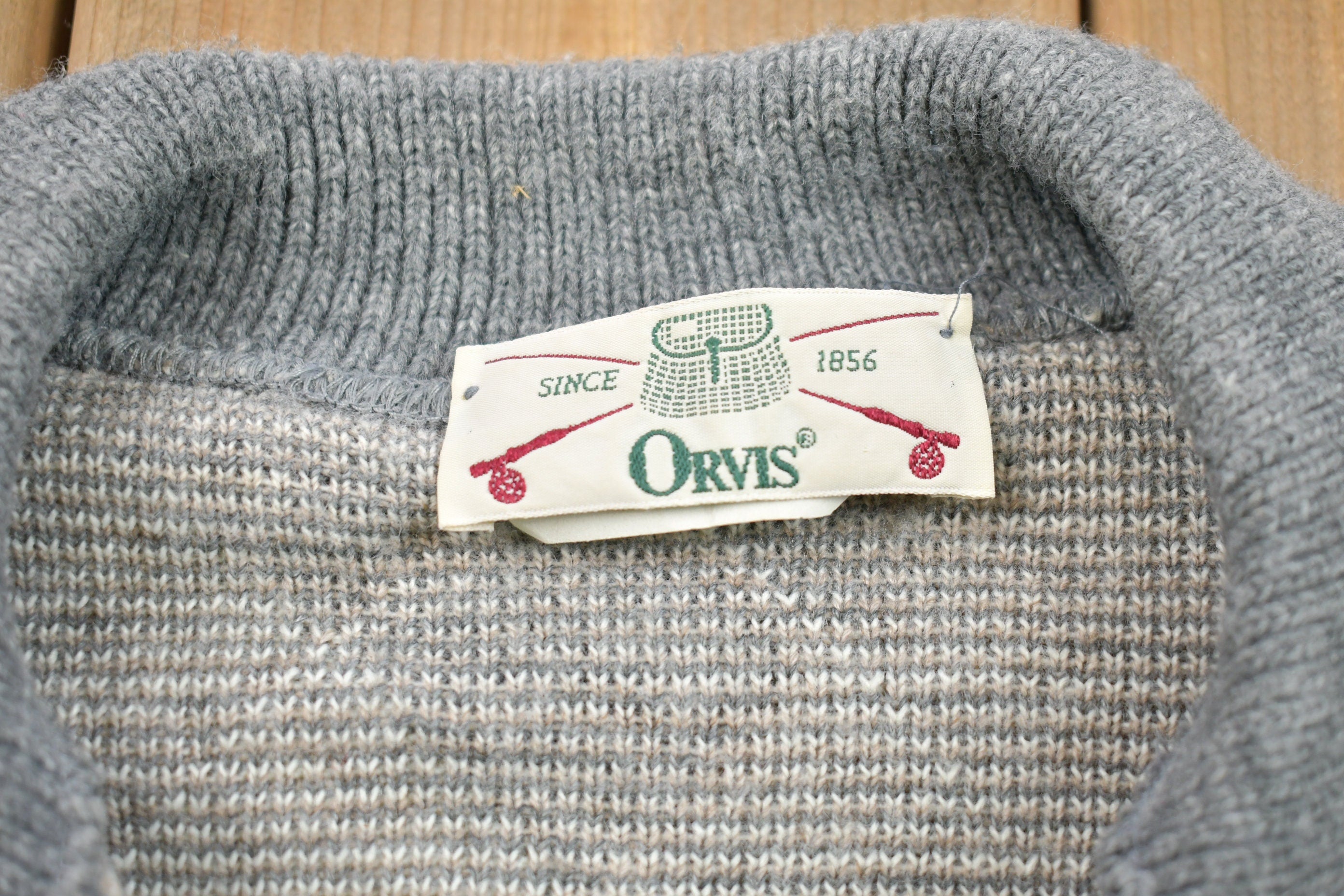 Vintage 1990s Knitted Argyle Crewneck Sweater