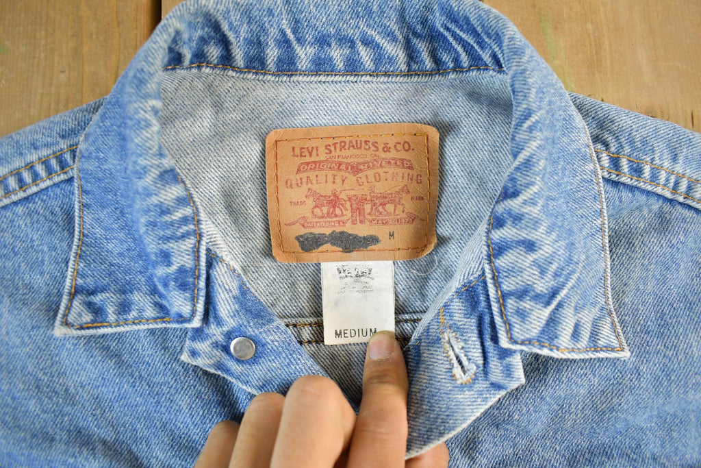 Vintage 1990s Levi's Denim Jean Trucker Jacket Men's S-M