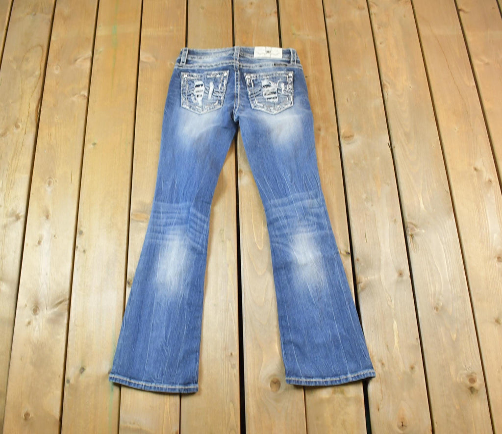 Vintage Y2K Miss Me Bedazzled Low Rise Jeans Size 26x31