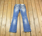 Vintage Y2K Miss Me Bedazzled Low Rise Jeans Size 26x31