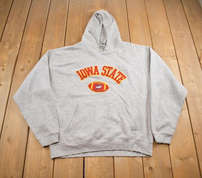 Vintage 1990s Iowa State University Embroidered Hoodie