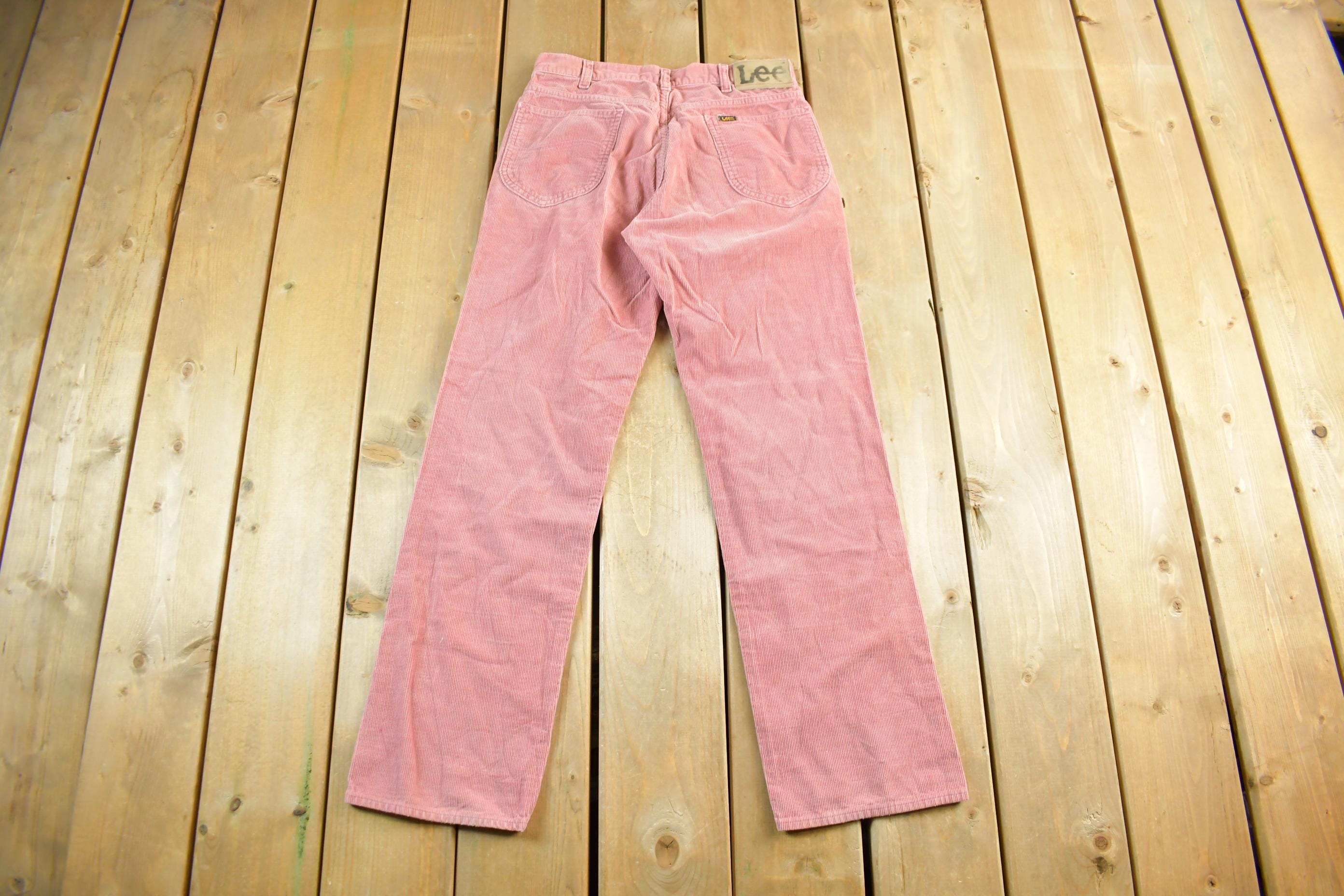 Vintage 1970s Lee Bell Bottom Corduroy Trousers Adult 28 x 30