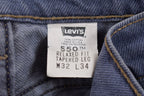 Vintage 1990s Levi's 550 Red Tab Denim Jeans Size 30 x 31