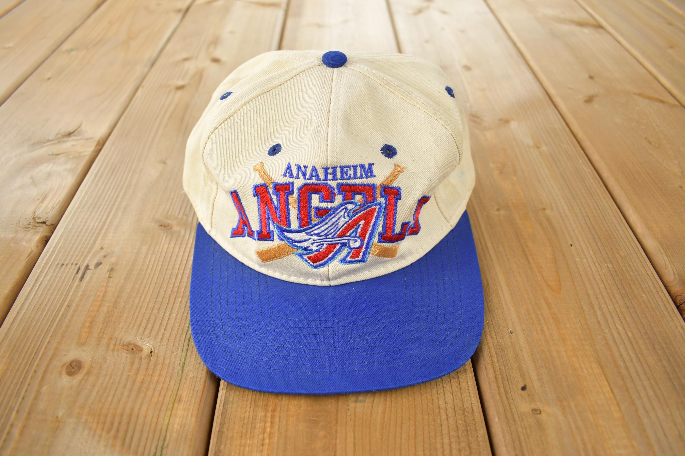 Vintage 1990s Anaheim Angels MLB Baseball Snap Back Hat