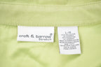 Vintage 1990s Blank Green Button Up Shirt /