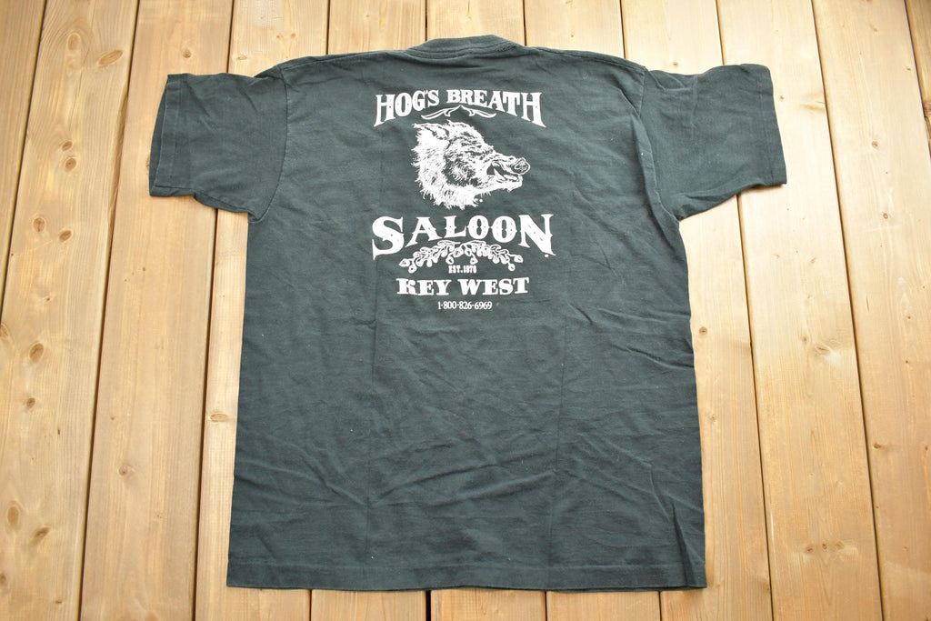 Vintage 1990s Hogs Breath Saloon Key West Florida Souvenir T-Shirt